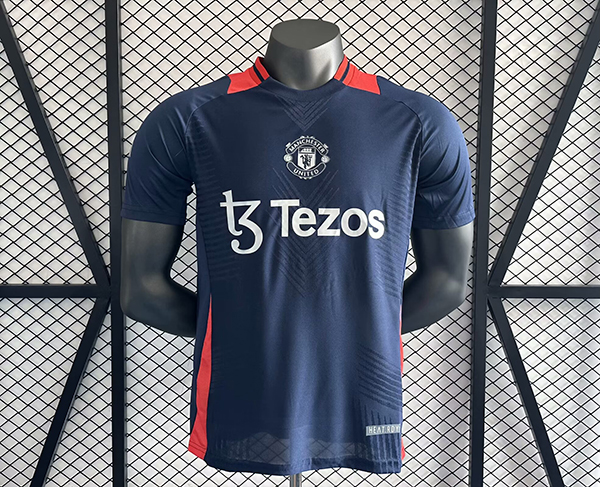 24-25 Season Manchester United A303 Dark-Blue Color Football Training Shirt