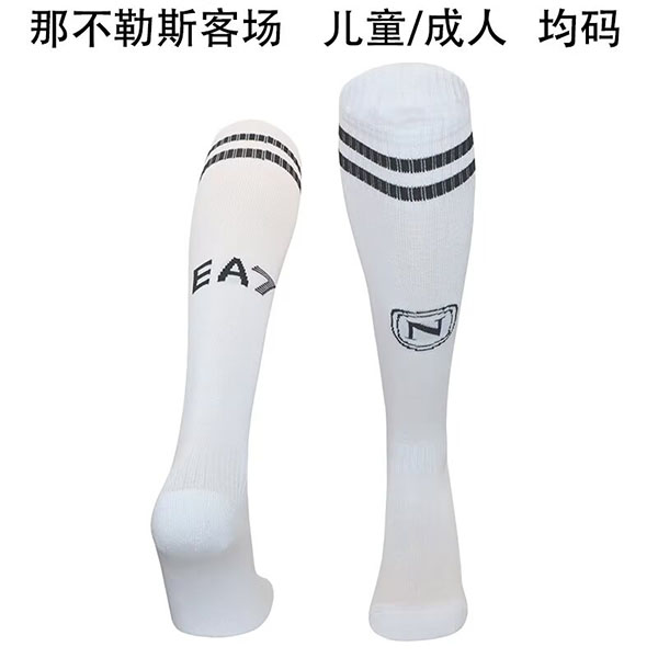 24-25 Season Napoli Away White Color Football Socks