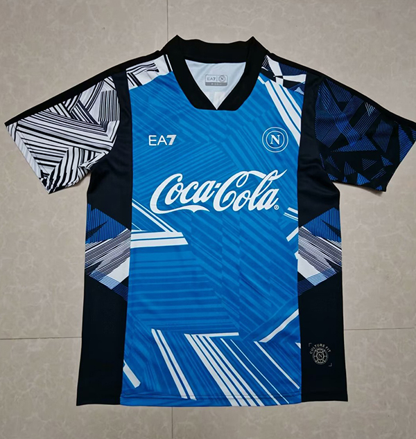 24-25 Season Napoli #101 Blue Color Pre-Match Football Shirt