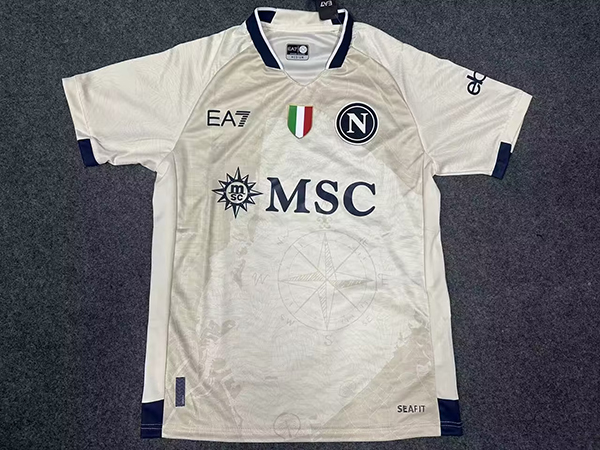 24-25 Season Napoli #202 White Color Pre-Match Football Shirt