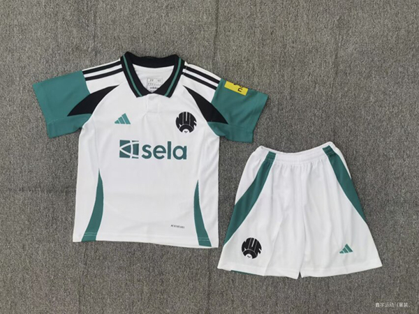 24-25 Season New Castle Third White Color Kids Football Kit