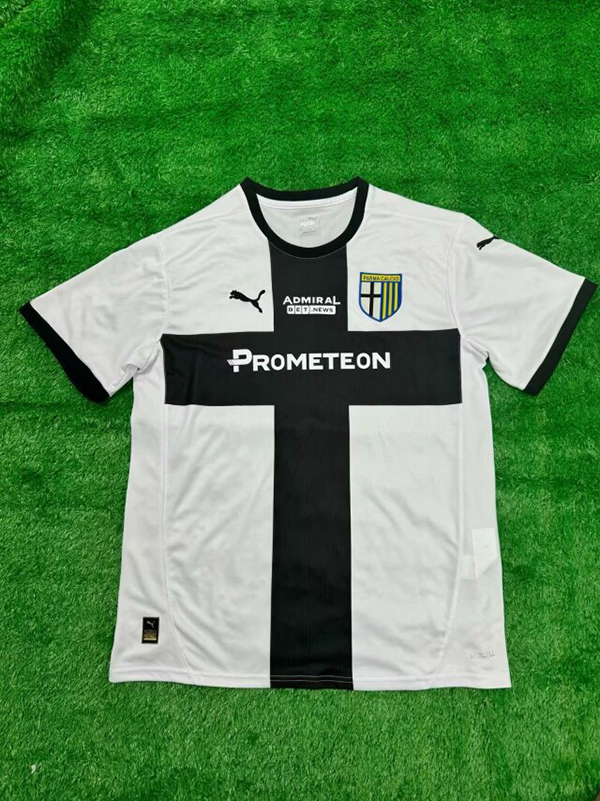 24-25 Season Parma Home White Color Football Jersey