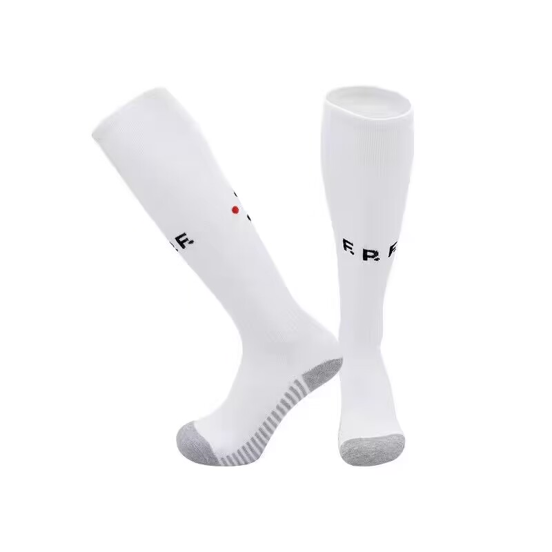 2024 Euro Cup Portugal Away White Color Football Socks