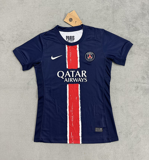 24-25 Season PSG Home Blue Color Women Soccer Jersey