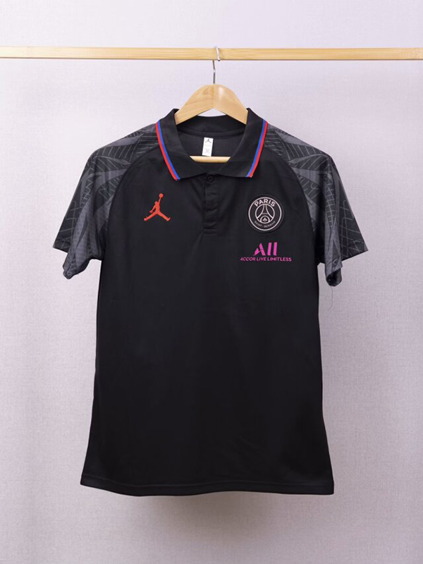 24-25 Season PSG Jordan Black Color Pre-Match Football Training Shirt