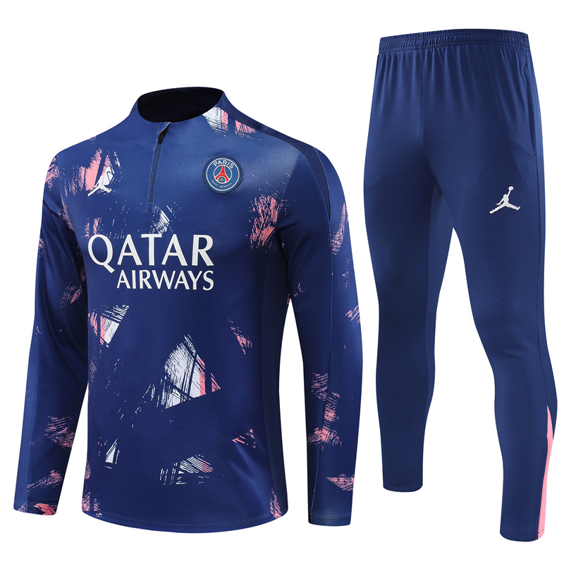 24-25 Season PSG Mixed-Blue Color Football Sweater Set