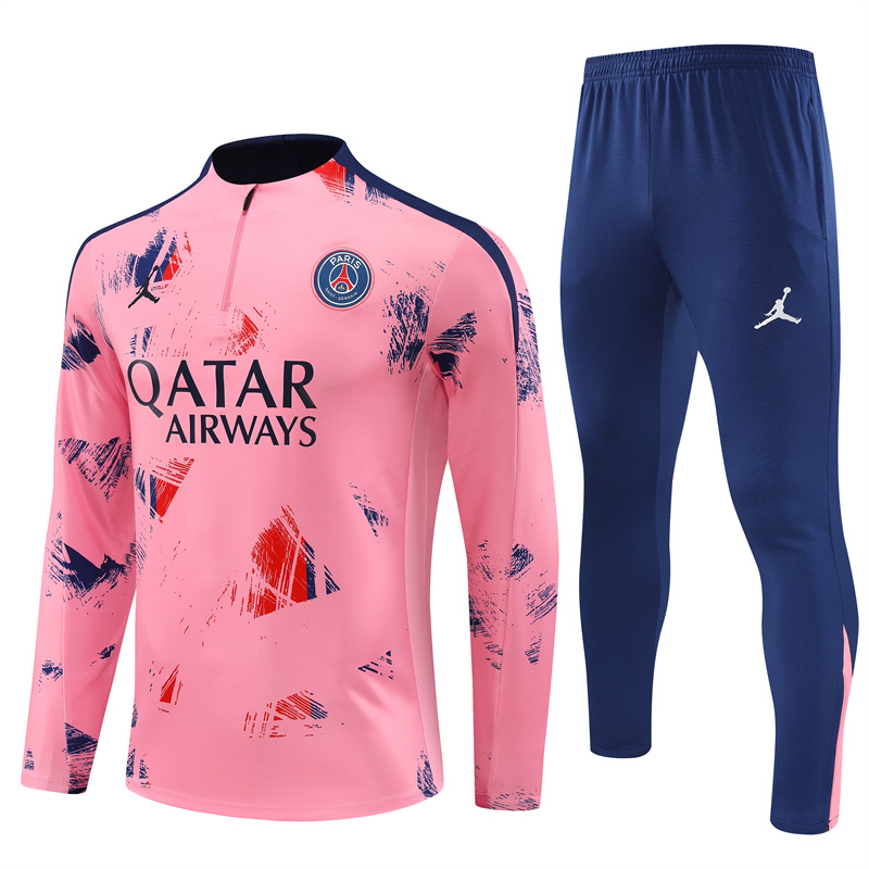 24-25 Season PSG Mixed-Pink Color Football Sweater Set