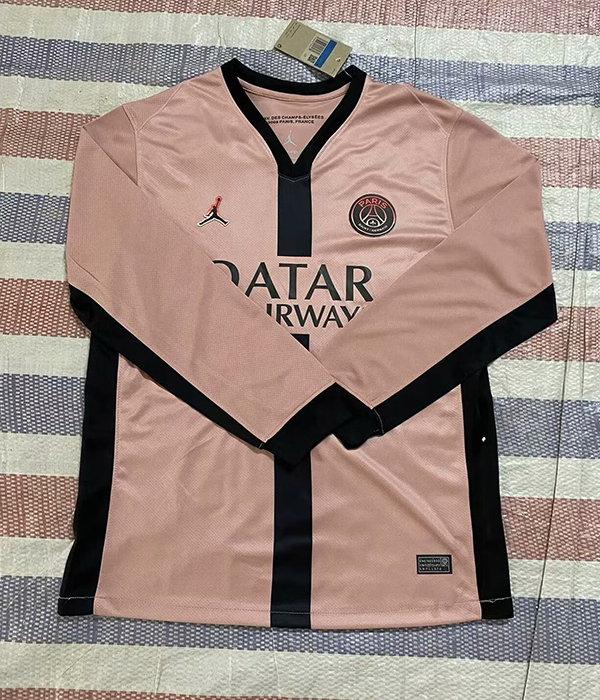 24-25 Season Paris Saint Germain Third Pink Long Sleeve Football Shirt