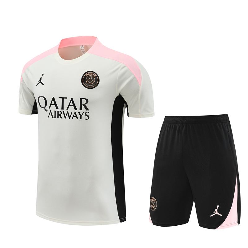 24-25 Season PSG White Color Pre-Match Football Training Suit