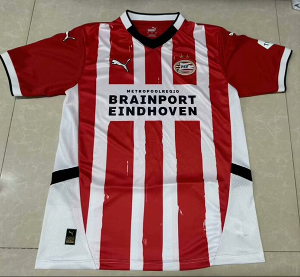 24-25 Season PSV Eindhoven Home Red Color Football Jersey