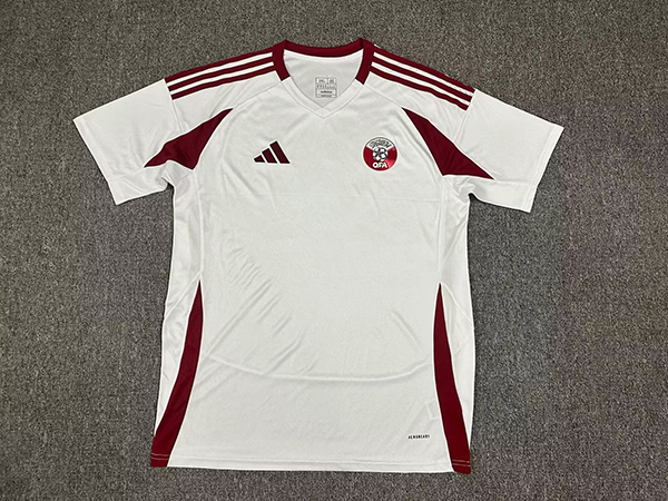 24-25 Season Qatar Away White Color Football Jersey