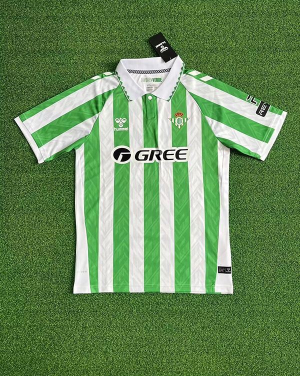 24-25 Season Real Betis Home Green-White Color Football Jersey