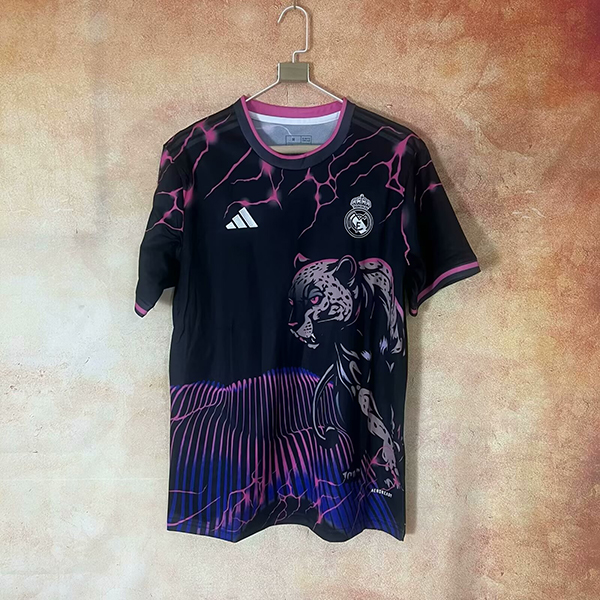 24-25 Season Real Madrid Black-Purple Color Football Training Shirt