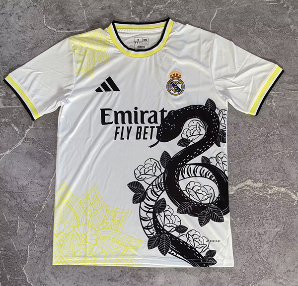 24-25 Season Real Madrid White Color Special Version Training Shirt