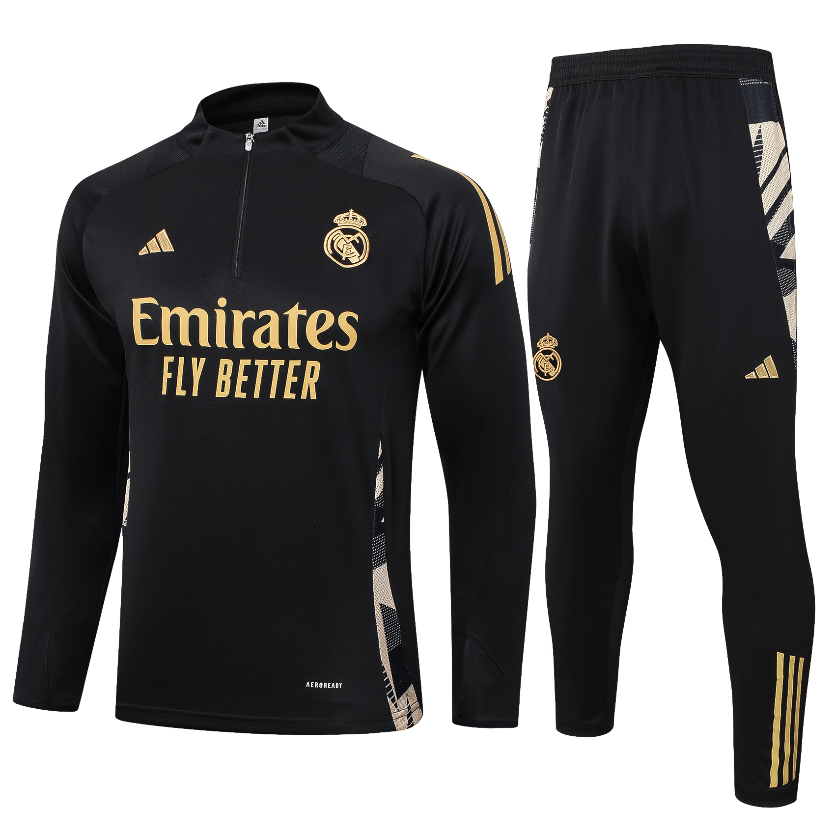 24-25 Season Real Madrid #B201 Black Color Football Sweater Set