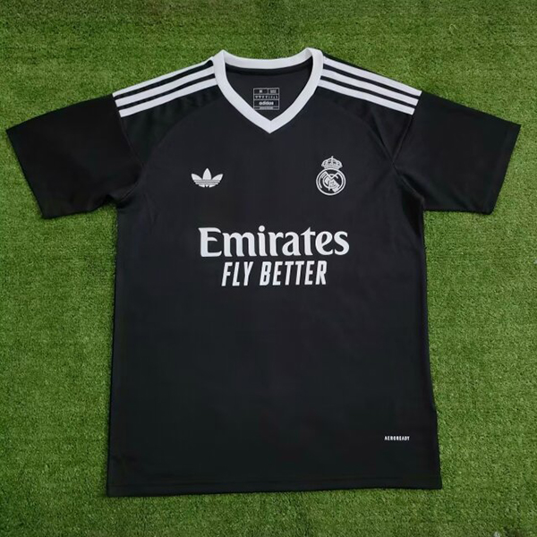 24-25 Season Real Madrid Black Color Football Training Shirt