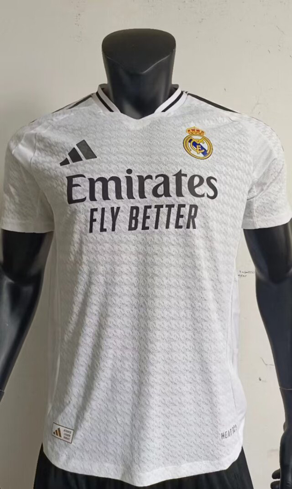 24-25 Season Real Madrid Home White Color Football Jersey(Player Version)