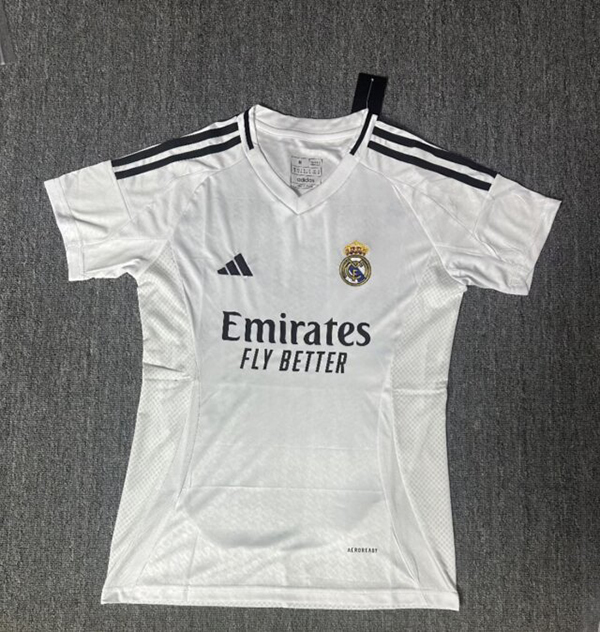 24-25 Season Real Madrid Home White Color Women Football Jersey