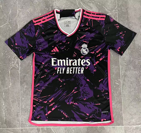 24-25 Season Real Madrid Purple Color Football Training Shirt