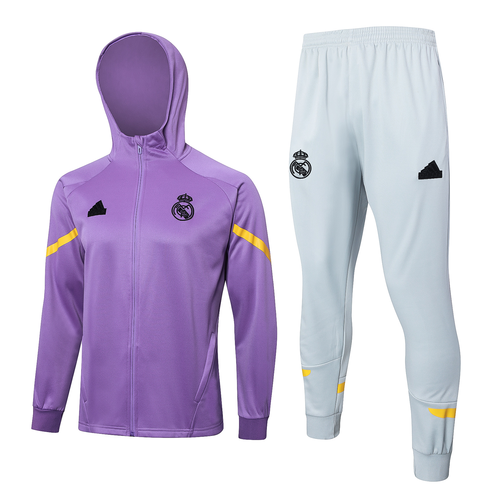 24-25 Season Real Madrid Purple Color Padded Football Hoodie