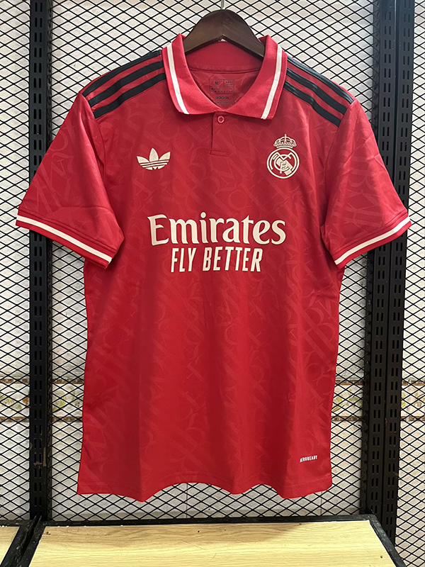 24-25 Season Real Madrid Red Color Football Training Shirt