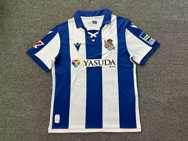 24-25 Season Real Sociedad Home Blue-White Color Football Shirt