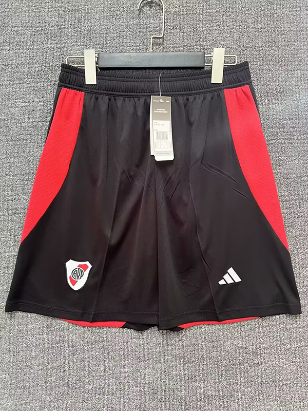 24-25 Season River Plate Home Black Color Soccer Shorts