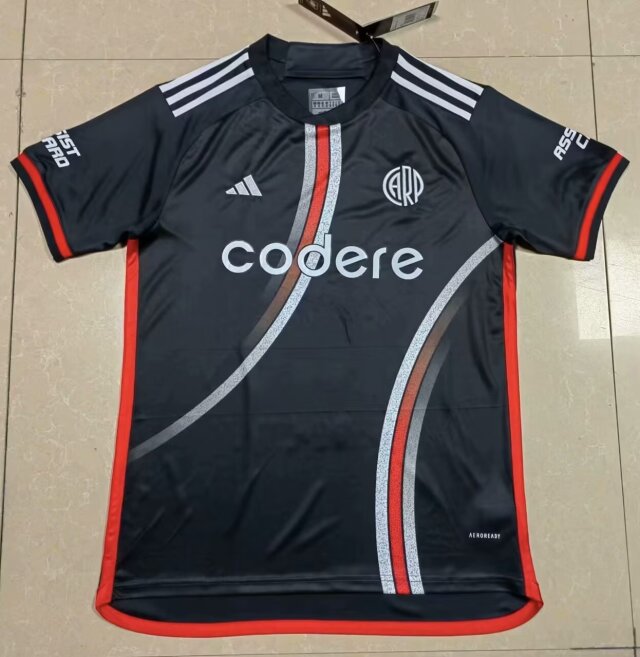 24-25 Season River Plate Third Black Color Football Jersey