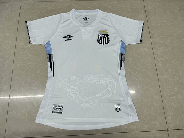 24-25 Season Santos Home White Color Female Football Jersey