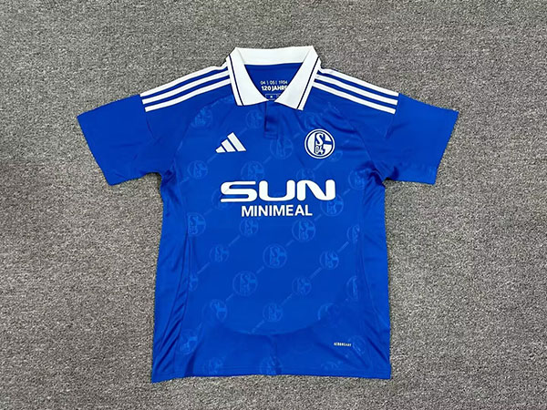 24-25 Season Schalke 04 Home Blue Color Soccer Jersey