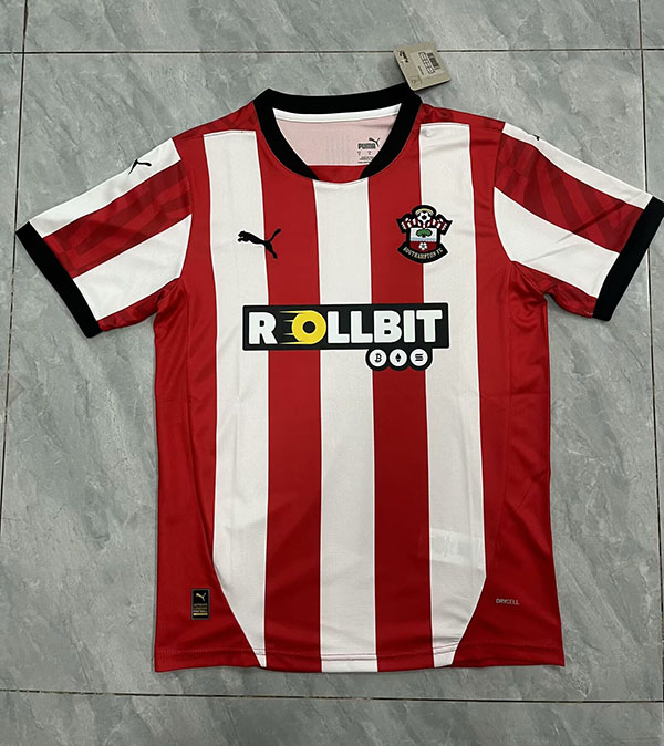 24-25 Season Southampton Home Red Color Football Jersey