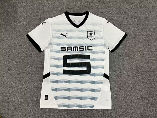 24-25 Season Stade Rennais Away White Color Football Jersey