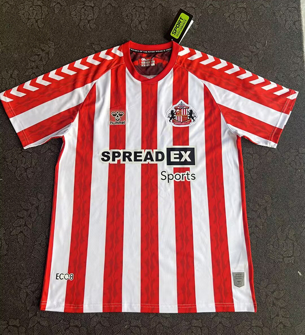 24-25 Season Sunderland Home Red-White Color Football Jersey