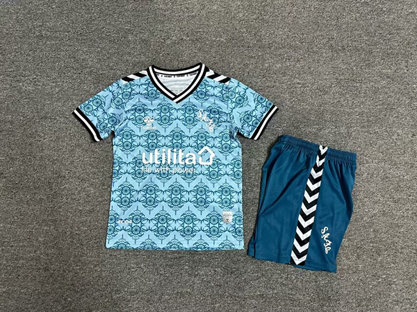 24-25 Season Sunderland Third Blue Color Kids Football Kit