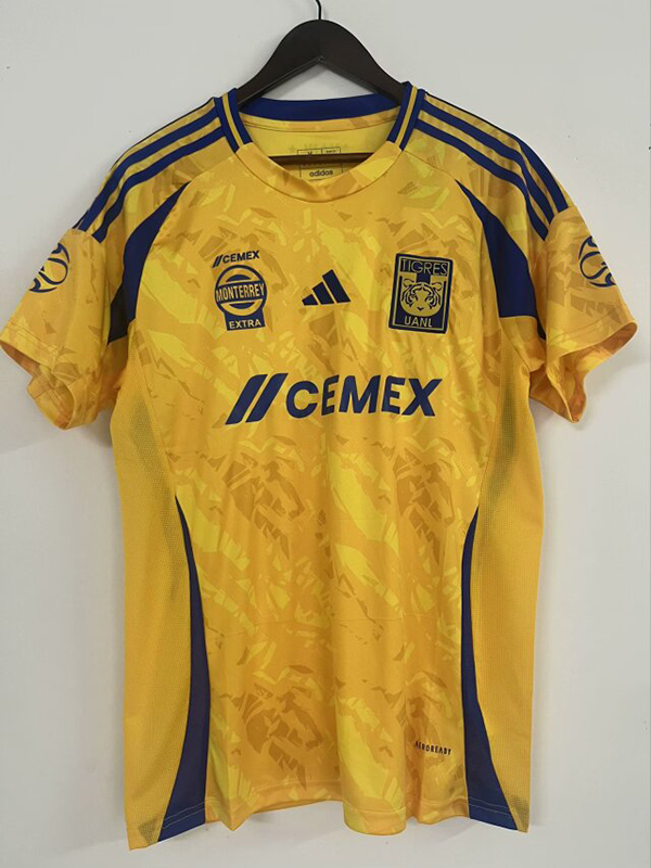 24-25 Season Tigres Home Yellow Color Football Jersey