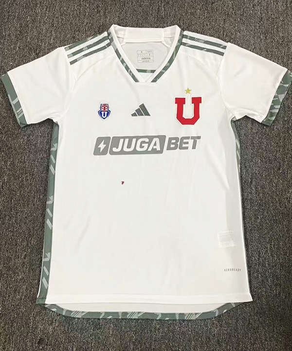 24-25 Season Universidad de Chile Away White Color Soccer Jersey