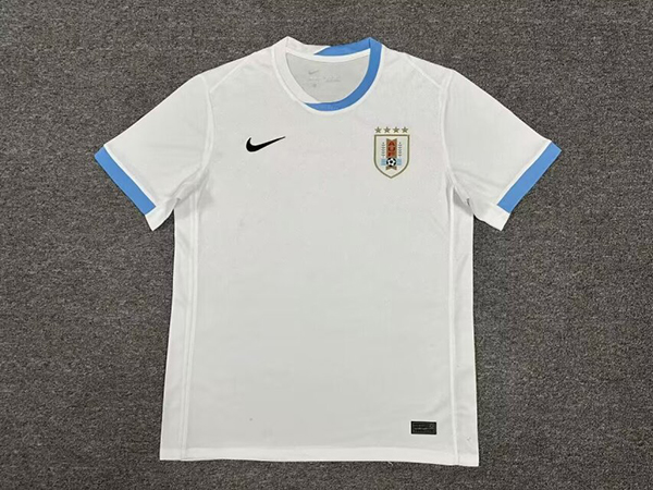 24-25 Season Uruguay Away White Color Football Shirt