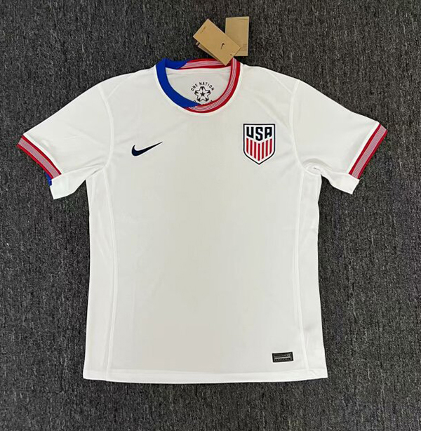 24-25 Season USA Home White Color Soccer Jersey