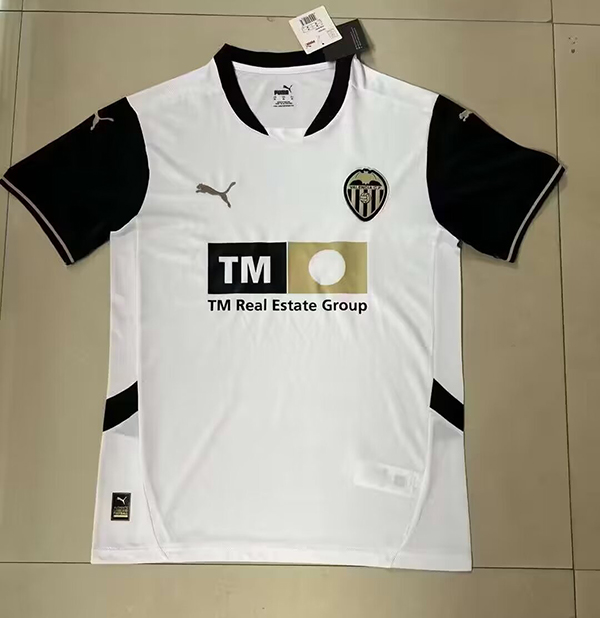 24-25 Season Valencia Home White Color Football Jersey