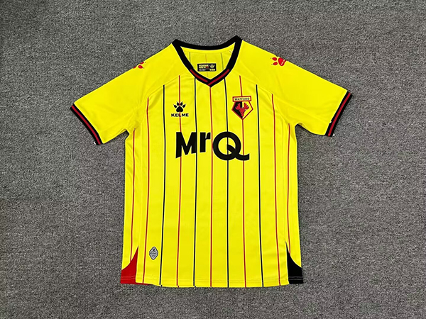 24-25 Season Watford Home Yellow Color Football Jersey