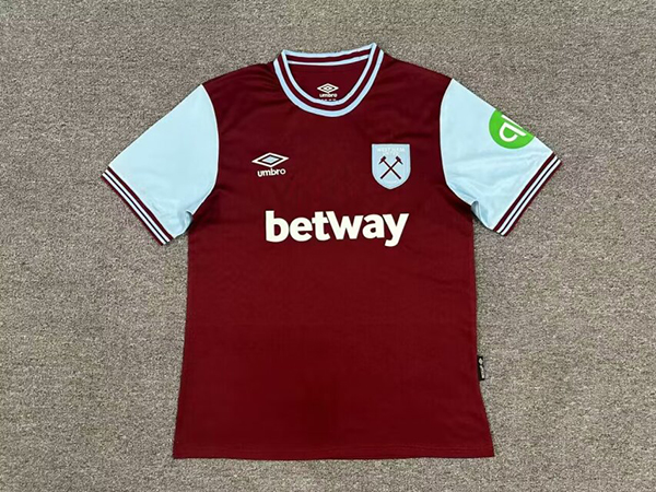 24-25 Season West Ham United Home Red Color Soccer Jersey