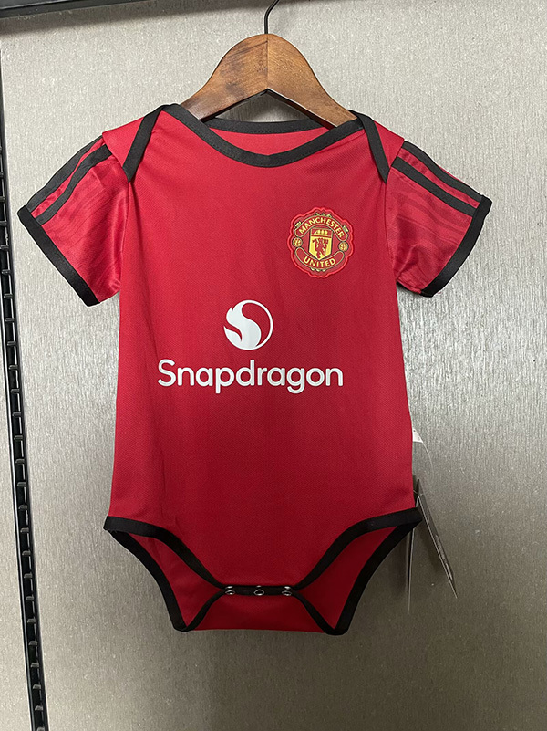 25-26 Season Manchester United Home Red Color Baby Suit