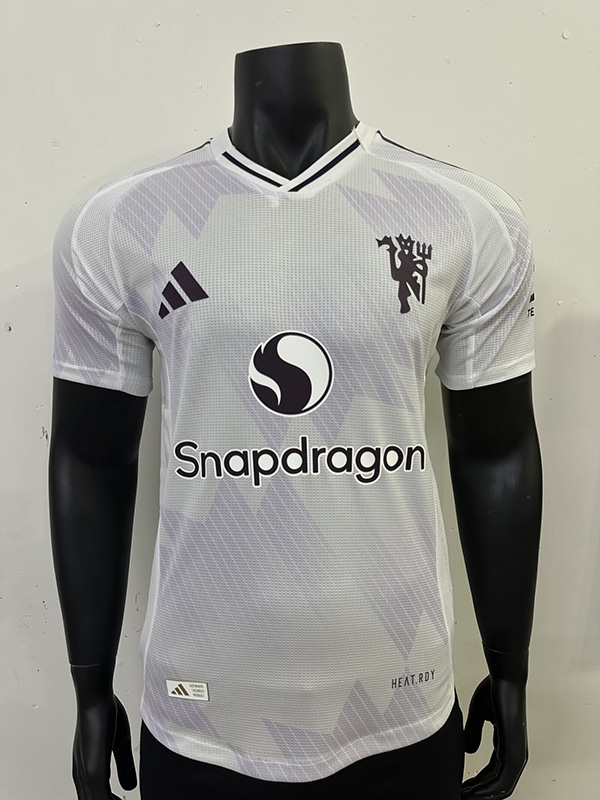 25-26 Season Manchester United Away White Color Football Jersey(Player Version)