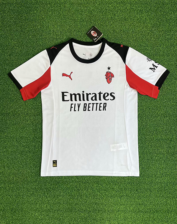 25-26 Season AC Milan Away White Color Football Jersey