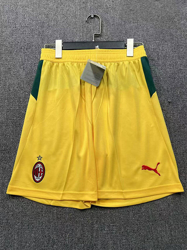 25-26 Season AC Milan Third Yellow Color Football Shorts