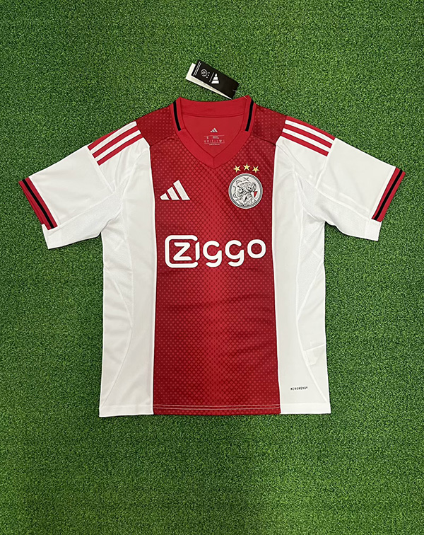 25-26 Season Ajax Home Red-White Color Football Jersey