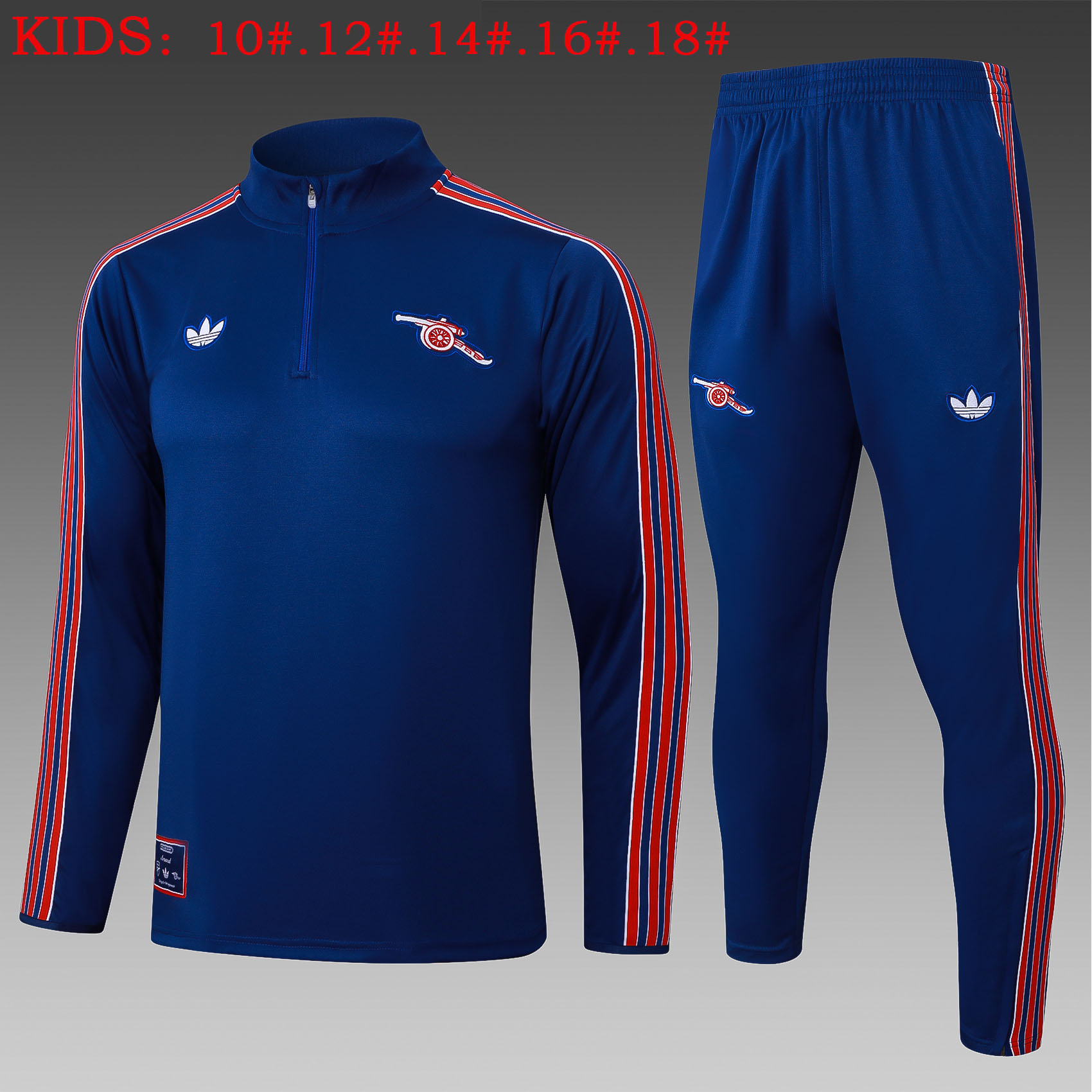 25-26 Season Arsenal Dark-Blue Color Kids Football Sweater Set