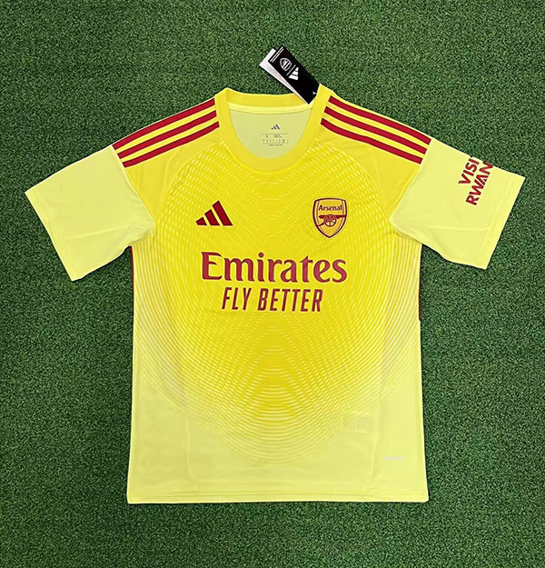 25-26 Season Arsenal Goalkeeper Yellow Color Football Jersey