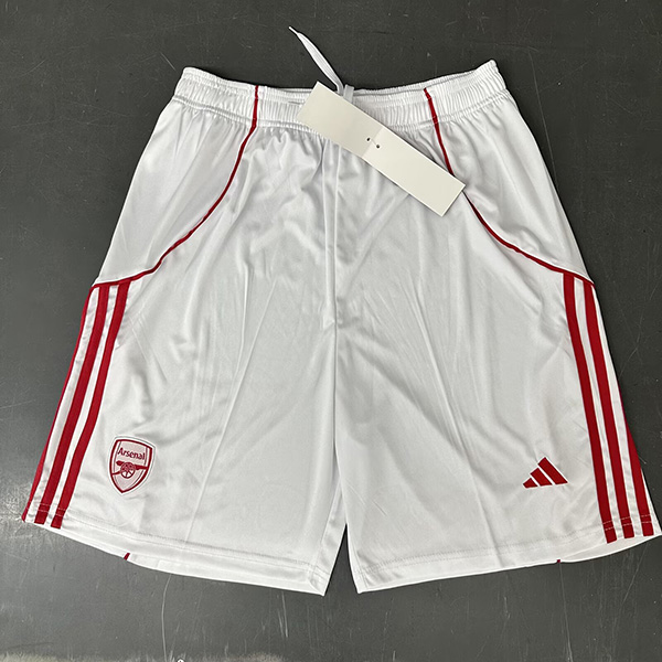 25-26 Season Arsenal Home White Color Football Shorts