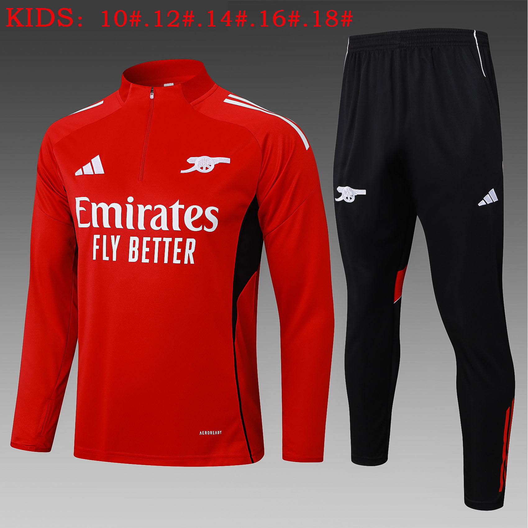 25-26 Season Arsenal Red Color Kids Football Sweater Set
